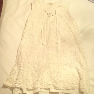 White lace dress